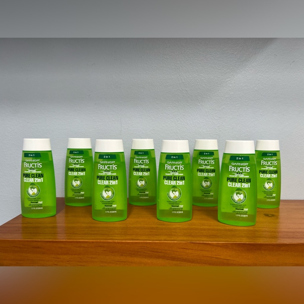 GARNIER FRUCTIS NEW Pure Clean Original Formula Clear 2 In 1 LOT OF 8 SIZE 1.7oz